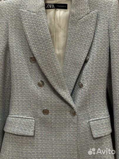 Пиджак Zara твидовый xs