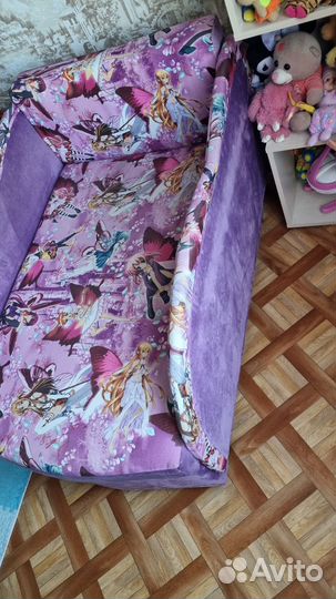 Детская кровать диван с мягкими бортиками