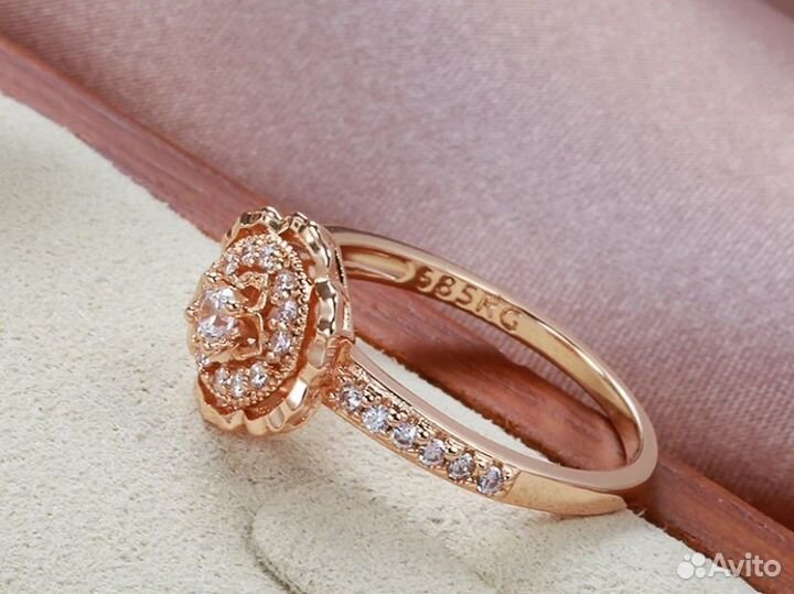 Комплект серьги + кольцо 