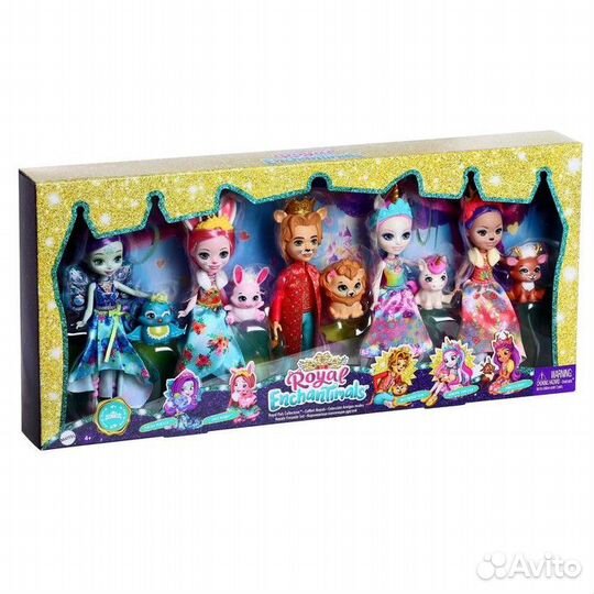 Куклы Энчантималс, набор кукол Королевские друзья