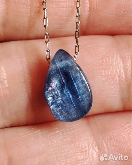 Кианит подвеска на цепочке