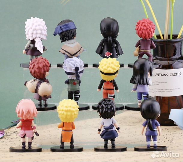 Аниме фигурки Наруто 12 штук набор фигурок