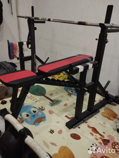 Штанга гриф блины скамья гири б/у