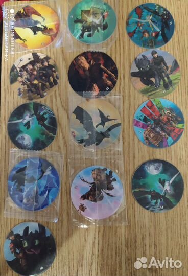 Фишки кепсы, DC, Губка-Боб, миньоны, и др