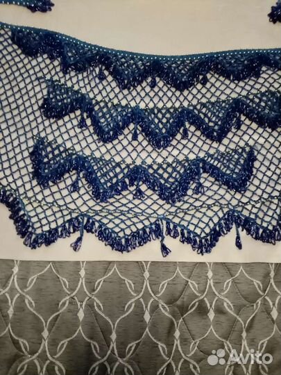 Платок шаль с бисером