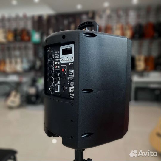 Акустическая система с аккумулятором и микрофоном