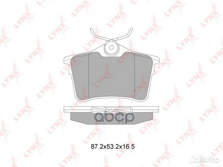 Колодки дисковые задние Peugeot Partner 1.6/1