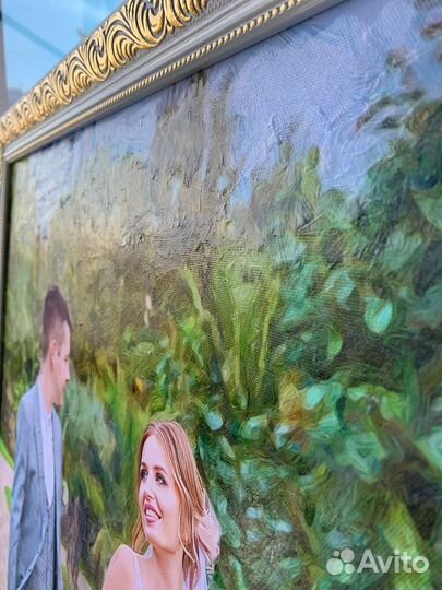 Портрет по фото на холсте, портрет по фото