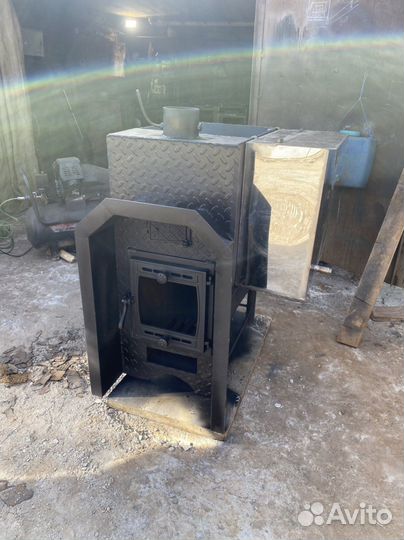 Печь для бани из трубы