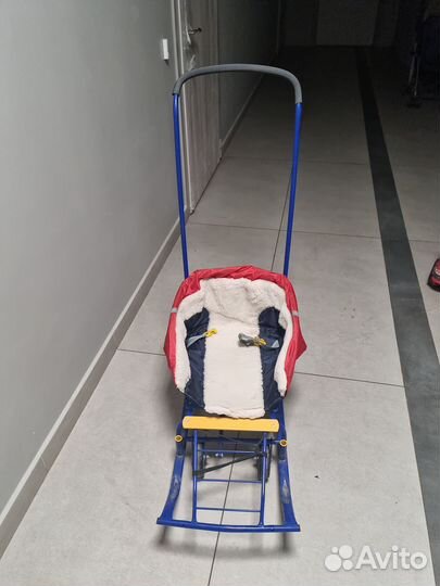 Детские санки на колесах