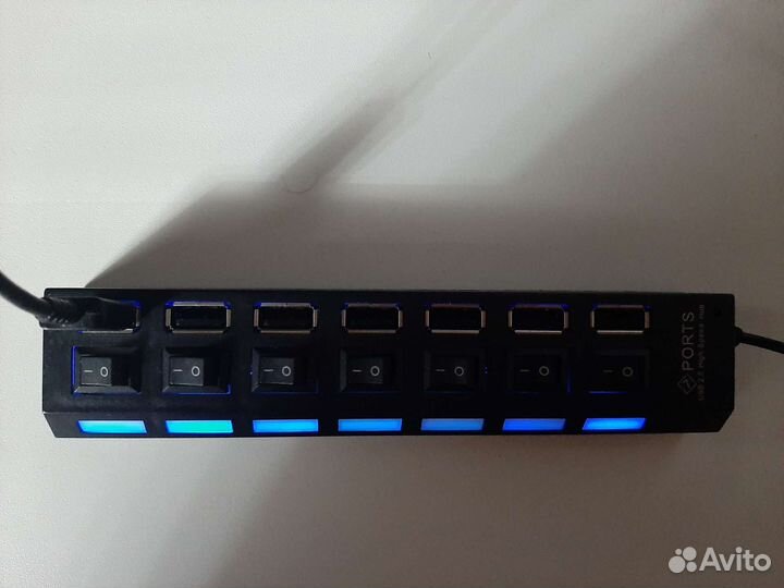 USB хаб 7 портов новый 2:0