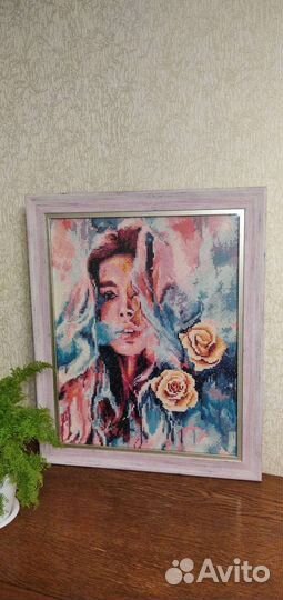 Картина из алмазной мозаики в рамке в подарок