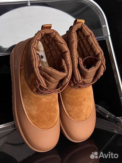 Угги с галошами Ugg Classic Mini Lace Up Chestnut