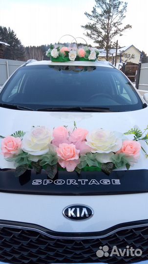 Аренда свадебных украшений на машину