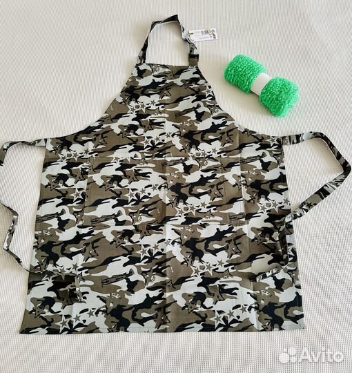 Кухонный фартук универсальный мочалка подарок