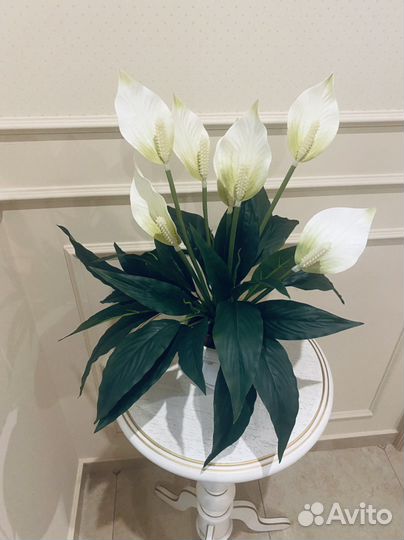 Искусственные цветы спатифиллум антуриум зелень