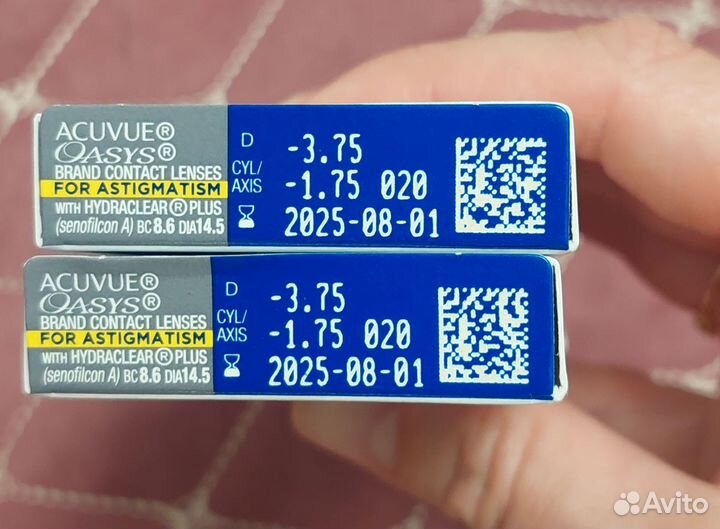 Линзы контактные Acuvue for astigmatism