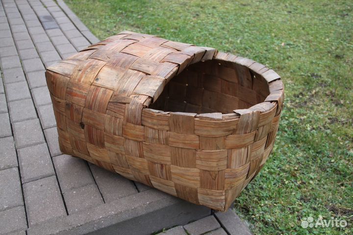 Лукошко Корзина Короб Плетенка дранка быт 19 век