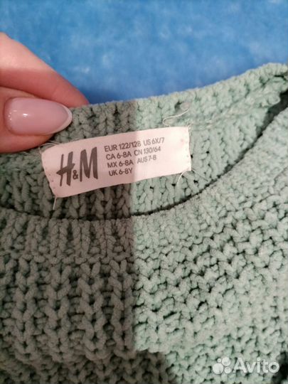Свитер кофта на девочку H&M рост 122- 128