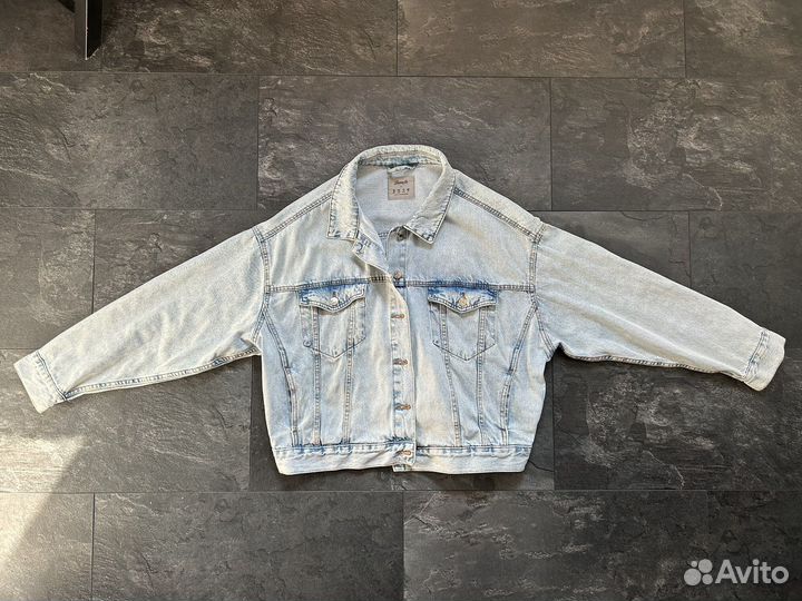 Джинсовая куртка женская оверсайз
