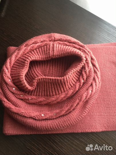 Комплект шапка, шарф