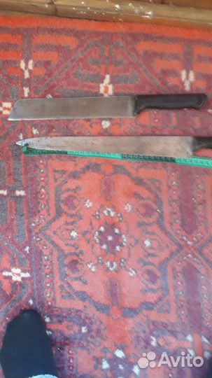 Кухонный топорик и ножи мясокомбинатовские