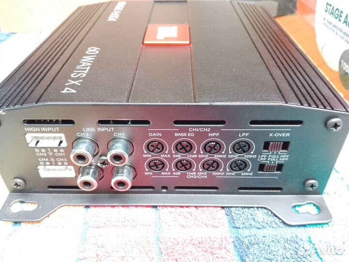 Усилитель авто JBL stage A6004 4x (почти нов.)