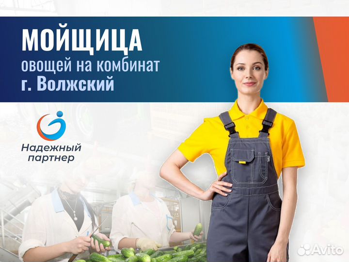 Мойщица упаковщица овощей (г.Волжский)