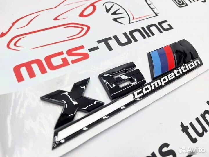 Шильдик на крышку багажника BMW X6M Competition