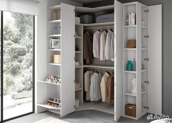 Угловой Шкаф с Зеркалом