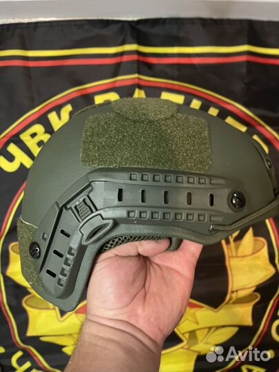 Баллистический шлем безухий кевлар бр2