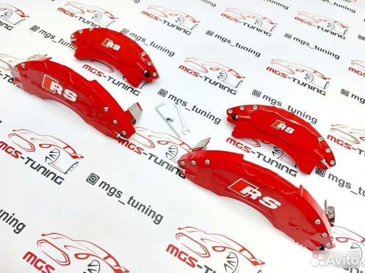 Накладки на суппорта RS металл A7 4G 3.0 бензин