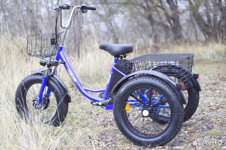 Велосипед трицикл с мотором для города и дачи