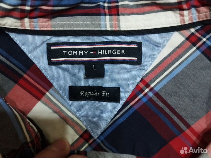 Рубашка мужская tommy hilfiger l xl