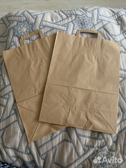 Крафтовые пакеты с ручками