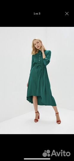 Платье зеленое