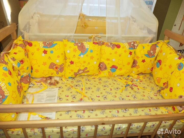 Бортики-защита в детскую кроватку, новые