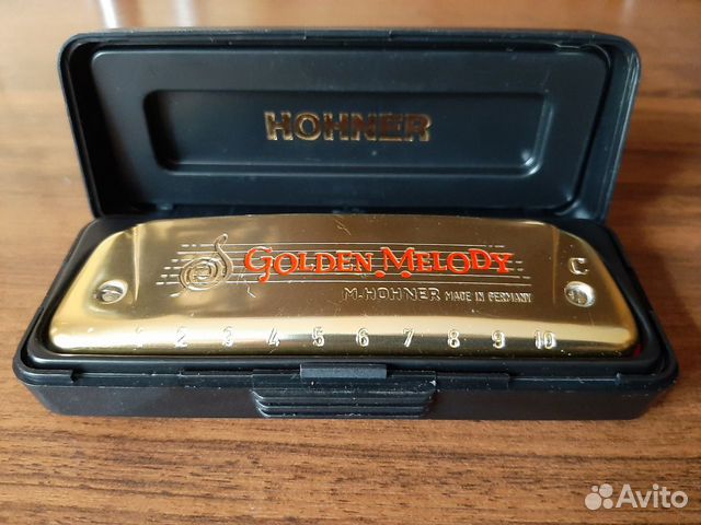 Кастомная Губная гармошка Hohner Golden melody C объявление продам