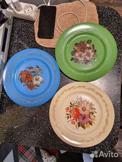 Тарелки пластиковые декоративные СССР