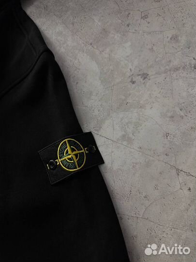 Зип худи Stone Island черное