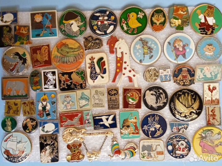 Значки детские, мультфильмы