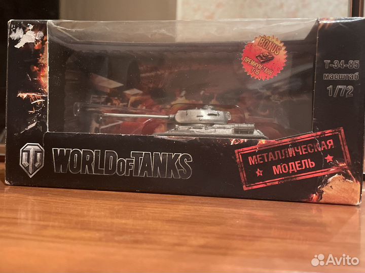 Модель танка Т34-85 в масштабе 1/72 WoT