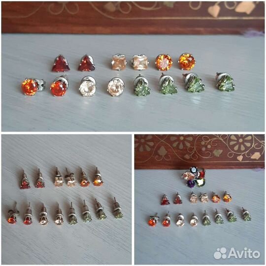 Серьги бижутерия разные