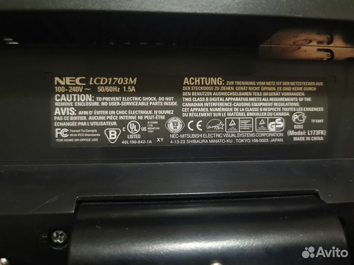 Монитор nec