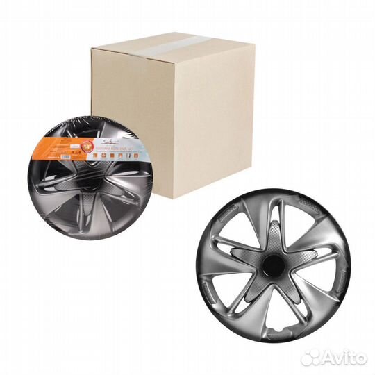 Колпаки на колёса Airline Супер Астра + R14 серебр