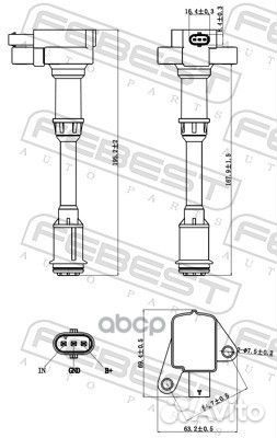 Катушка зажигания 21640003 Febest