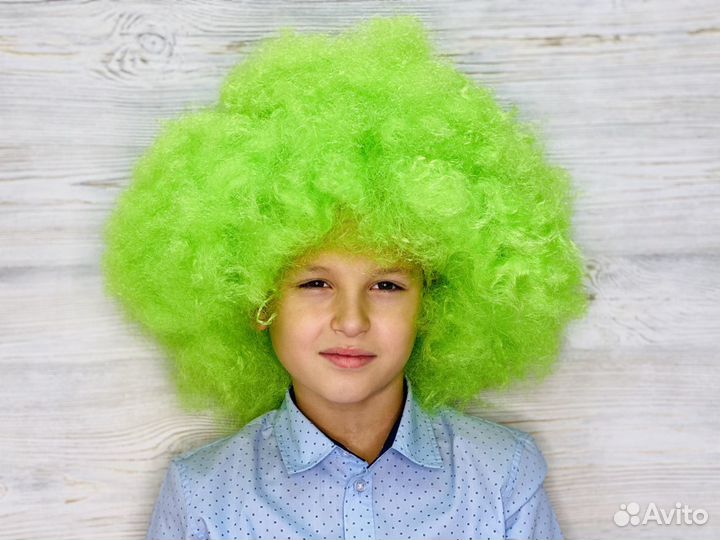 Парик клоуна, афро