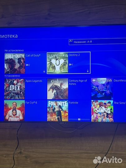 Sony playstation 4+2геймпада+9игр