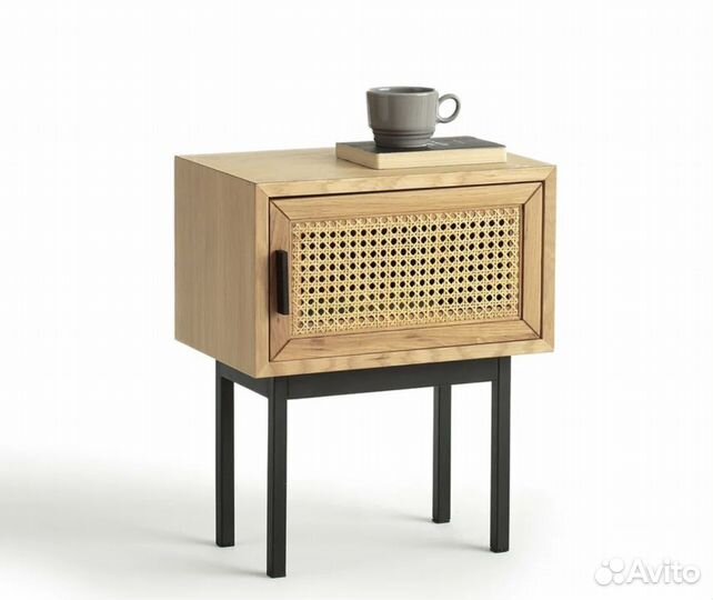 Тумба с дверцей из ротанга La Redoute