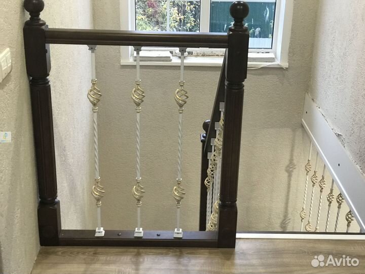 Деревянная лестница под ключ